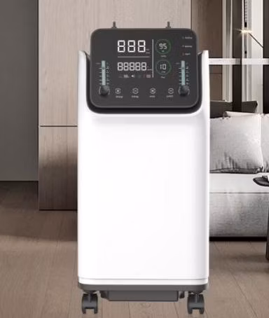 Medical 5 Liter Oxygen Concentrator with 93% High Purity, Low Purity Alarm, Nebulizer