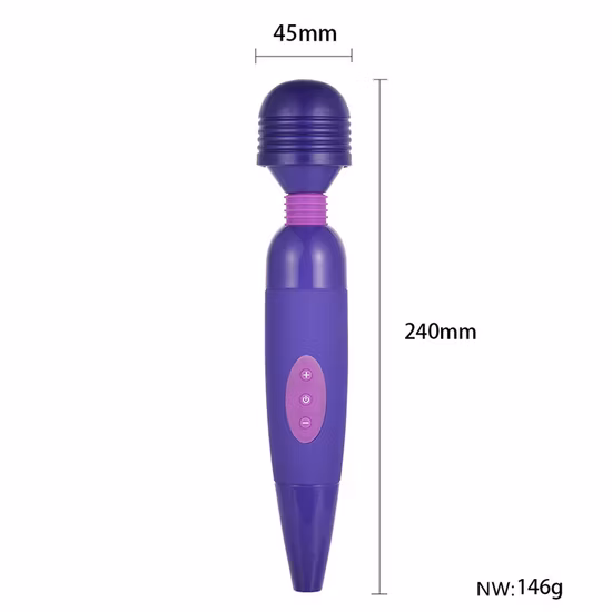 Best Selling Medical Silicone AV Magic Wand Massager Adult Vibrator Sex Product for Women