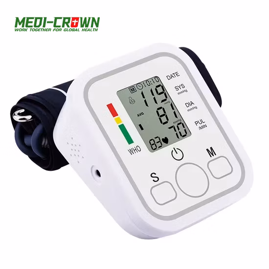 Electronic Sphygmomanometer Portable Arm Blood Pressure Pulse Monitor